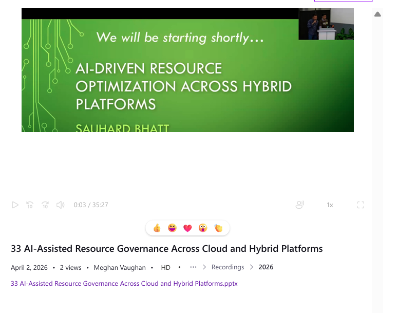 DevCon 2026 presentation